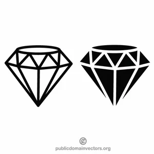 Diamant vectorafbeeldingen clip art