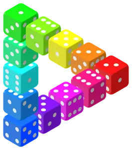 Omöjlig triangel från dice