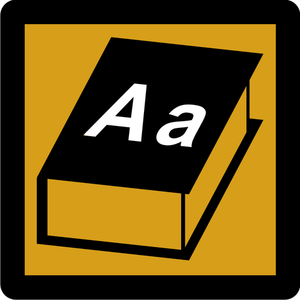 Dictionary pictogram symbol