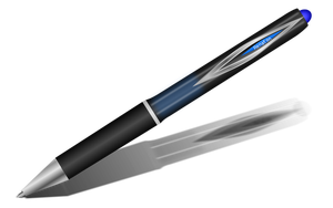 Imagen vectorial pluma azul