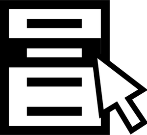 Ilustración de vector de icono de la tecla de menú