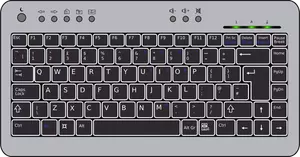 Gráficos vectoriales de un teclado de computadora