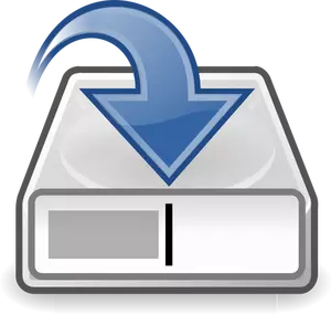 Save to disk computer OS icon vector drawing