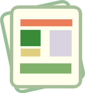 Pastel gekleurde smartphone pictogram voor Financiën vector documentafbeelding