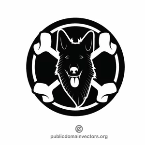 Sklep zoologiczny logo wektor