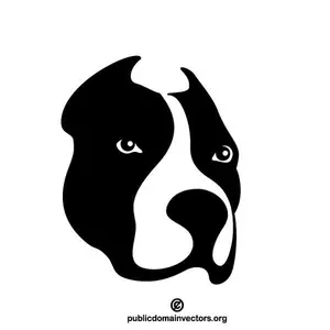 Dog vector image silhouette