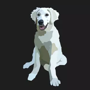 Anjing manis vektor gambar