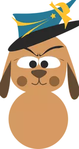 Hunden avatar vektor ikon