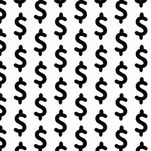 Dollar sign seamless pattern