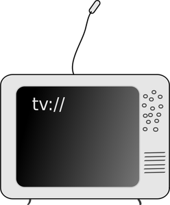 Vektor-ClipArt-Grafik Stil der alten TV-Gerät