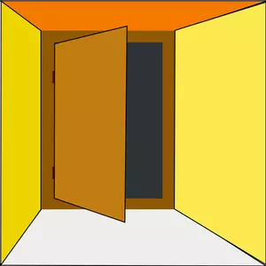 Illustrazione vettoriale della porta di uscita