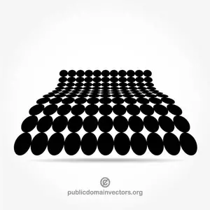 Black dotted pattern design element
