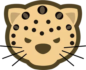 Japanilainen Dou Shou Qi leopardi vektori clipart