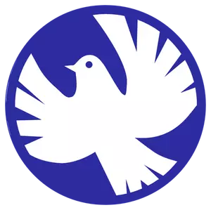 Porumbel alb de pace vector illustration