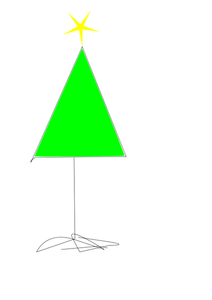 Basit Noel ağacı grafik