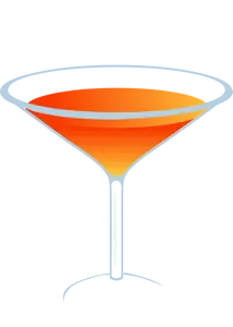 Vektorikuva oranssista cocktailista