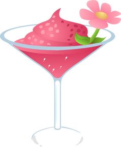 Imagine vectorială a roz cocktail