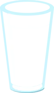 Ilustração em vetor copo estreito
