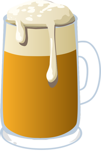 Vector de la imagen de un vaso de cerveza