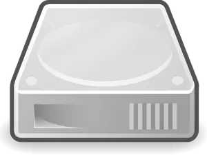 Gambar dari perbatasan tebal hard disk ikon vektor