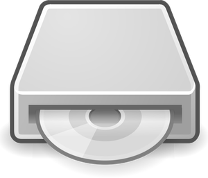 PC optical drive icon vector graphics