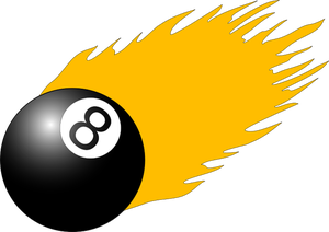 Biljart bal vector afbeelding