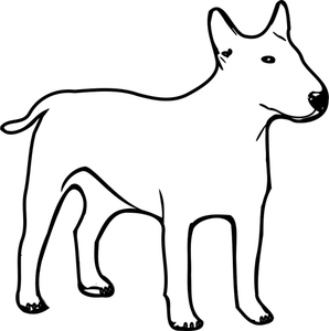 Terrier cartoon vector clip art