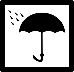 Ilustración vectorial del escudo de la etiqueta del envase de humedad