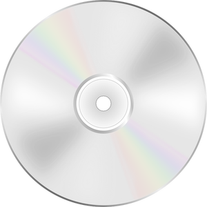Ilustração do lado brilhante do disco de DVD