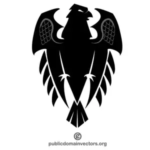 Emblème de vecteur d'aigle