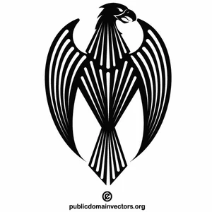 Eagle heraldic logo concept