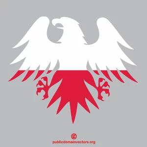Polish flag heraldic eagle
