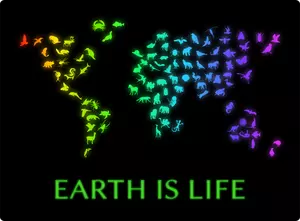 Terra é vida ilustração