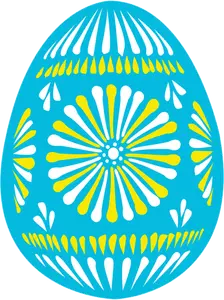 Illustrazione vettoriale blu uovo di Pasqua
