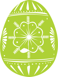 Immagine vettoriale uovo di Pasqua verde