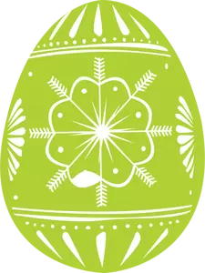 Grön påsk ägg vektorbild