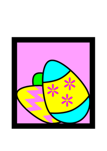 Easter eggs vector image