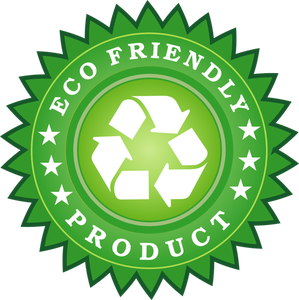 Eco przyjazny produkt etykieta grafika wektorowa