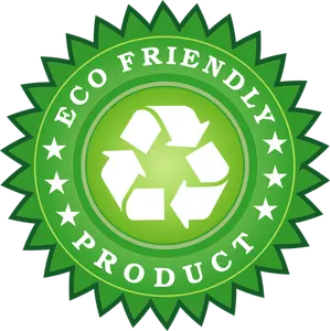Imagem de vetor de etiqueta de produto amigável de eco