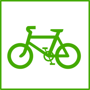 Ícone de vetor de bicicleta eco