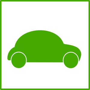 Samochód elektryczny ikona wektor clipart
