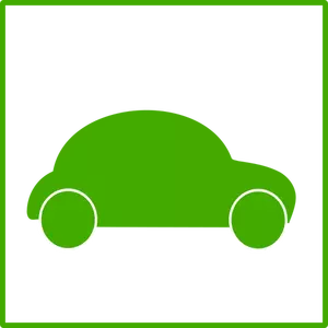 Elektrische auto pictogram vector illustraties