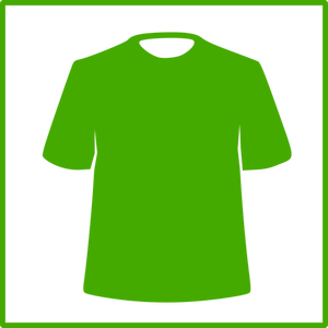 Icono de vector de ropa verde Eco