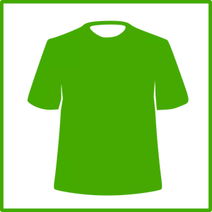Icono de vector de ropa verde Eco