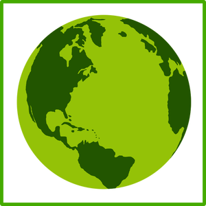 Eco Earth vector icon