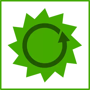 Eco energy vector sign