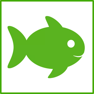Eco ikan vektor icon