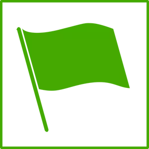 Eco bandiera vettoriale icona