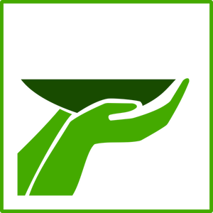 Icono de vector de alimento verde