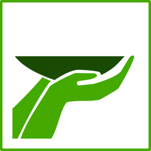 Icono de vector de alimento verde